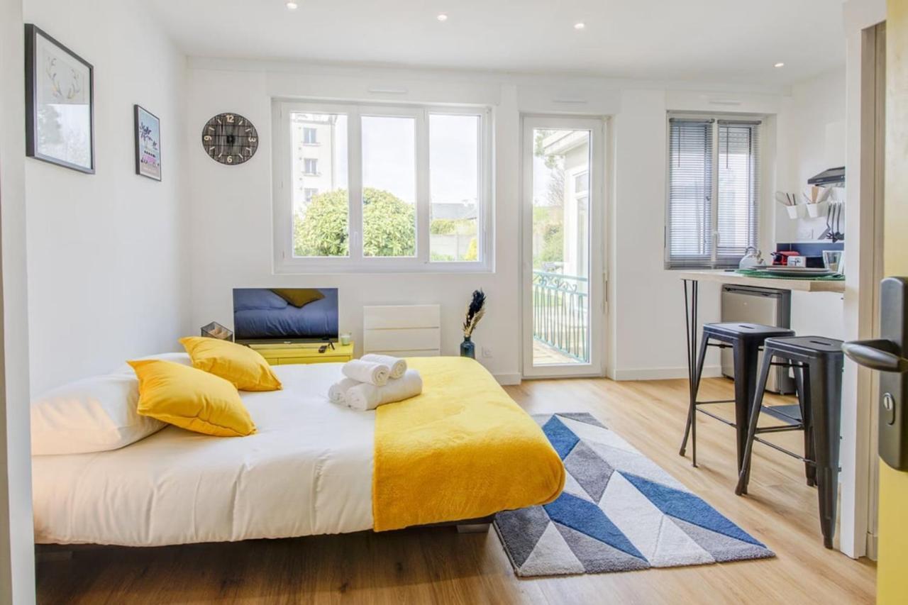 Le Yellow, Studio Renove, Tout Confort, Jardin Apartment Saint-Jacques-de-la-Lande Exterior photo