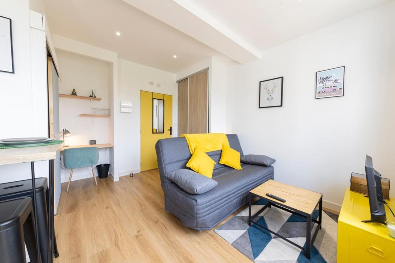 Le Yellow, Studio Renove, Tout Confort, Jardin Apartment Saint-Jacques-de-la-Lande Exterior photo
